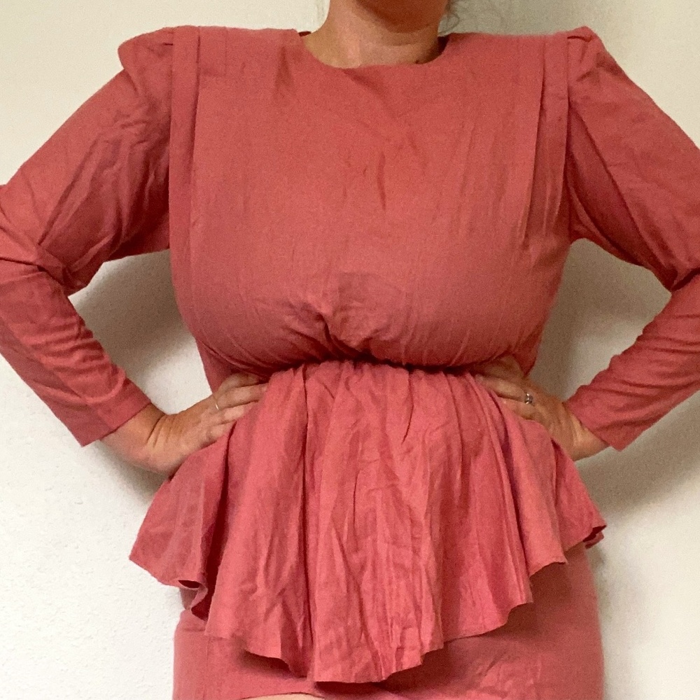 VINTAGE Pink Pencil Skirt Dress